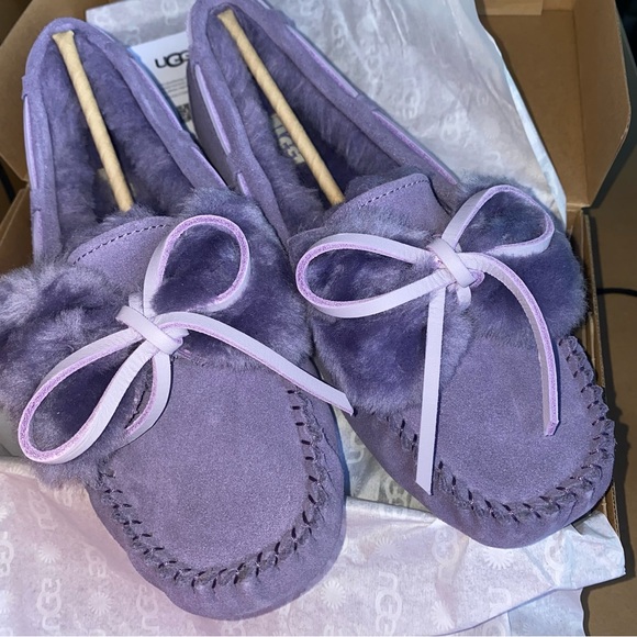 UGG 💜 size 9 Dakota double bow slippers New - Picture 8 of 15